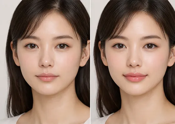 Lip Transformation and Enhancement Results